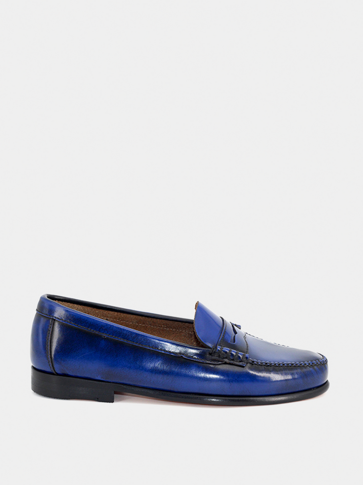 2200p moccasins in blue antik leather