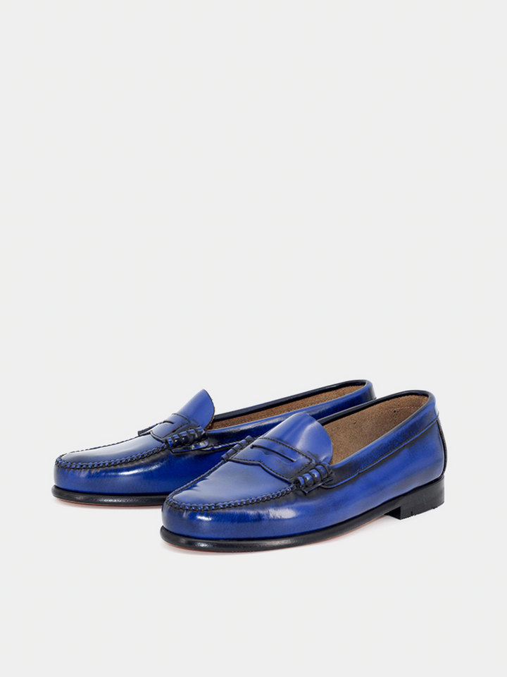 2200p moccasins in blue antik leather