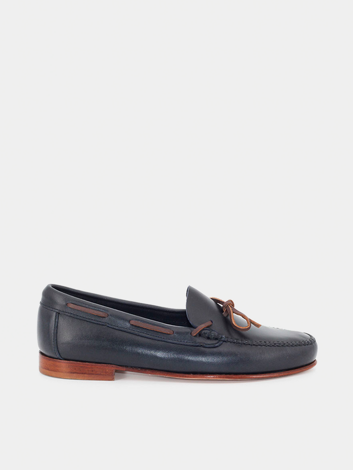 2204P loafers in navy blue leather