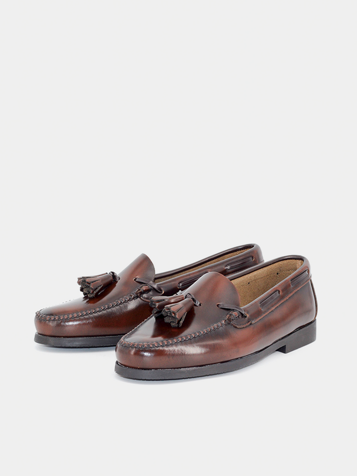 2205P moccasins in espresso antique leather