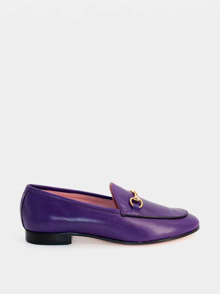 Mocasines Génova piel coy color morado