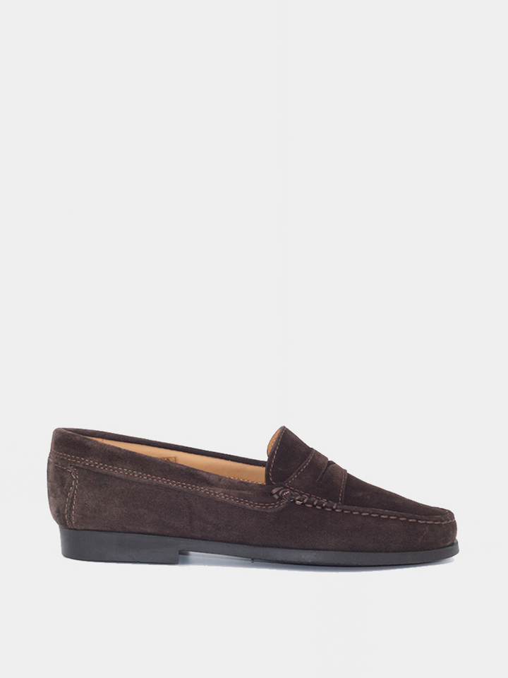 Women's loafers 471 brown suede leather