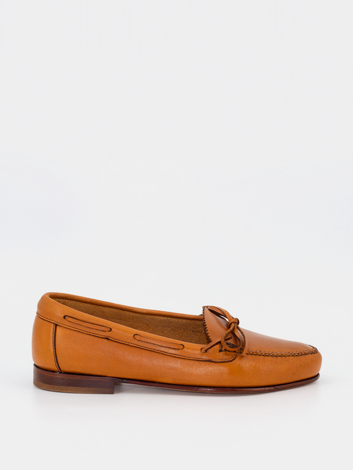 Sol 14 women's loafers natural color bow