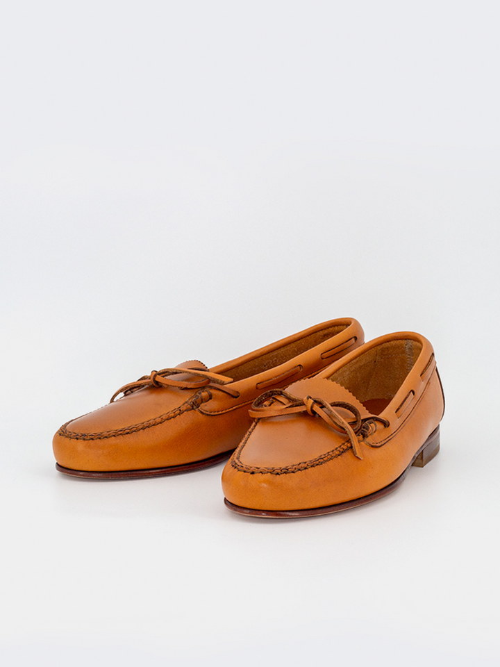 Sol 14 women's loafers natural color bow