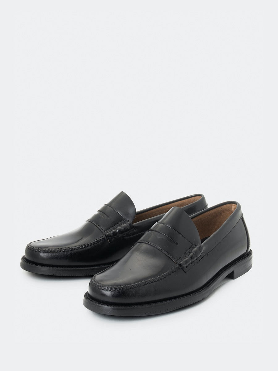 800 loafers in black antik leather - Zapatos Castellano® – Zapatos ...