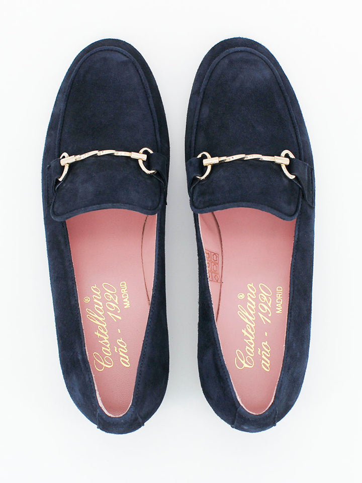 Nola loafers in ocean suede